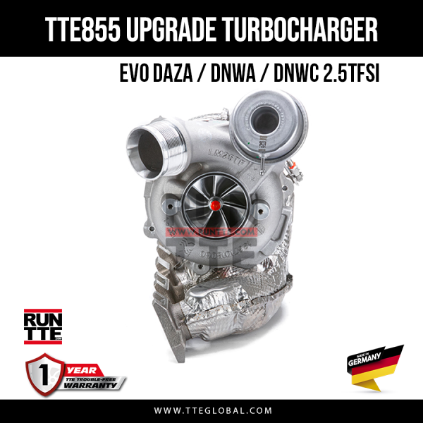 TTE855 6663 EVO DAZA / DNWA / DNWC 2.5TFSI TURBOCOMPRESSEUR UPGRADE